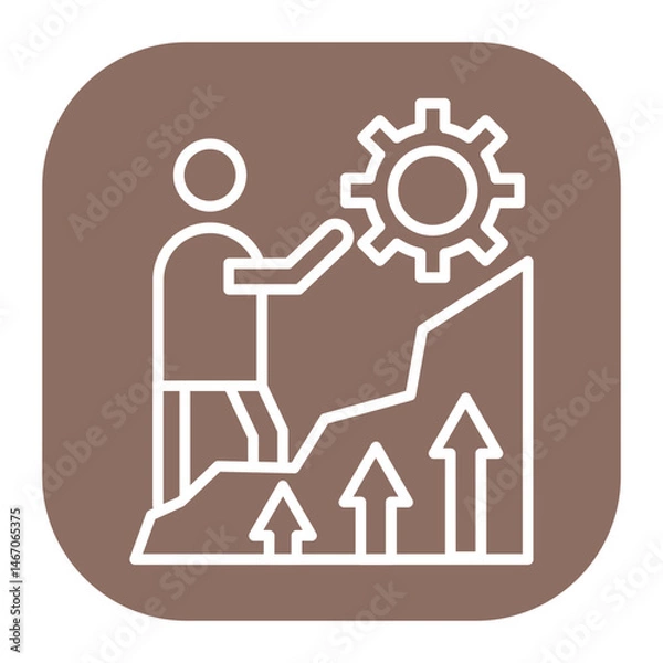 Fototapeta Perseverance Icon