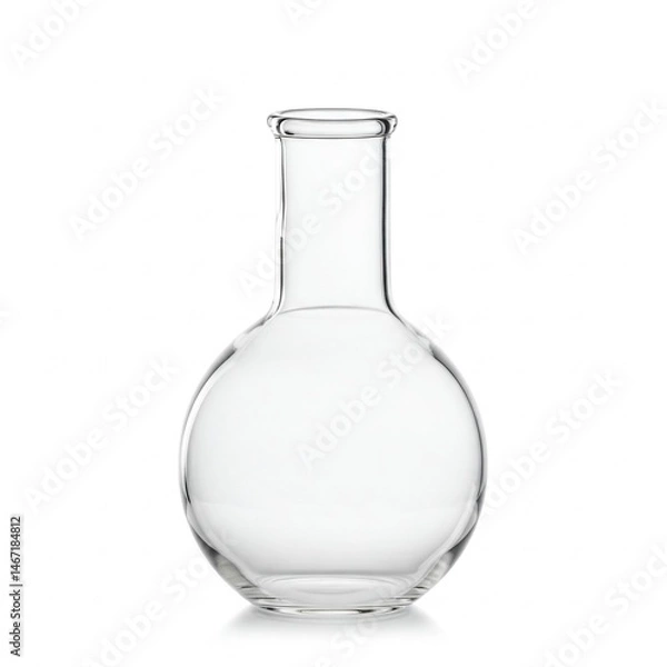 Fototapeta Empty round bottomed flask