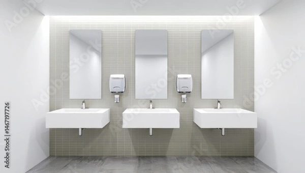 Obraz Modern empty restroom design