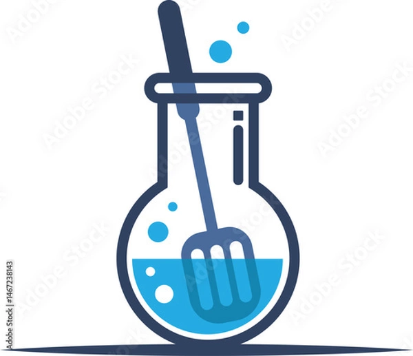 Obraz cooking laboratory logo vector illustration