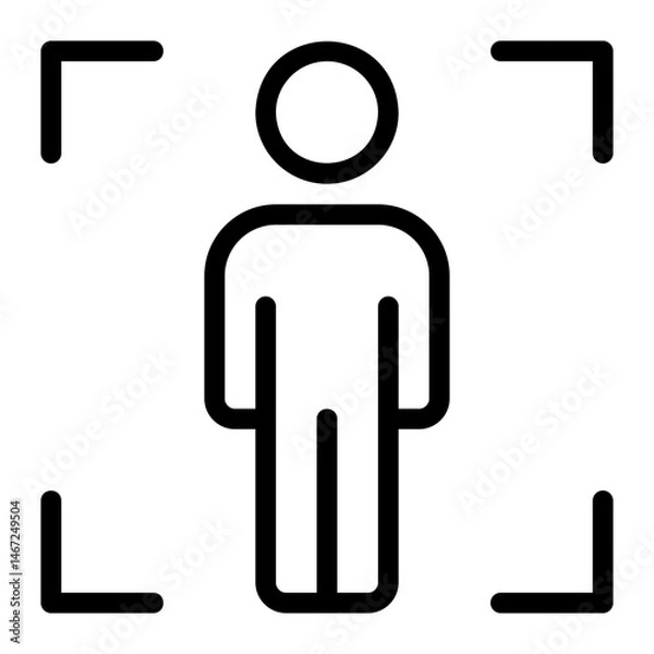 Obraz focus line icon