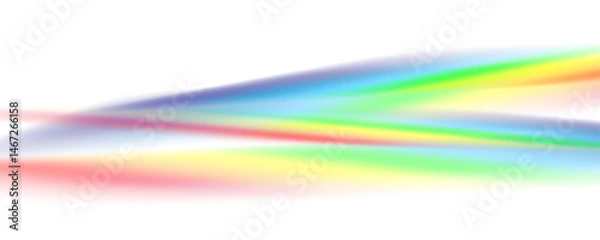 Fototapeta Iridescent prism beam abstract PNG