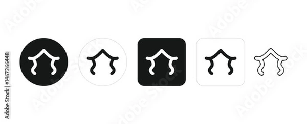 Fototapeta Home button icons set. Home page icon. Simple house symbols. Building icon eps vector illustration