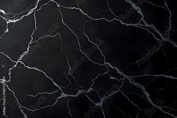 Obraz Silver Vein Marble Elegant Design