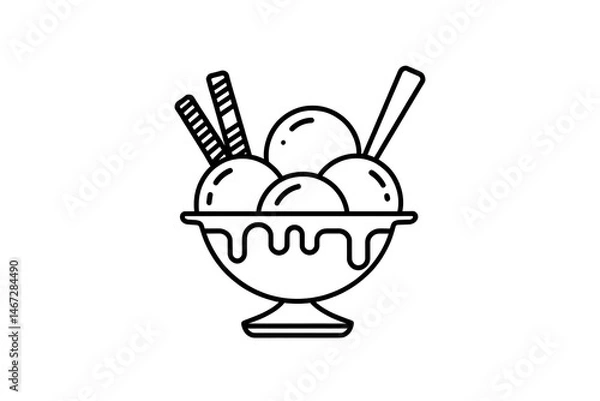 Obraz chocolate ice cream