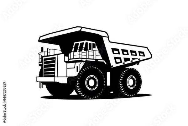 Obraz tractor isolated on white background. tractor on the road