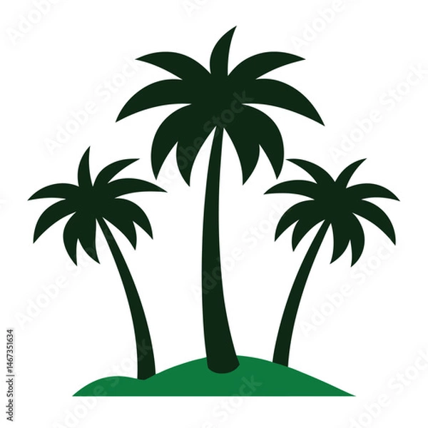 Fototapeta Palm Tree Set Graphic Collection