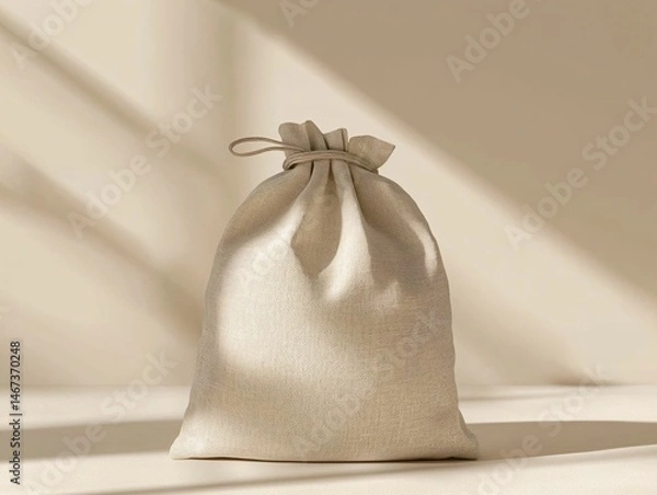 Obraz Linen Drawstring Pouch