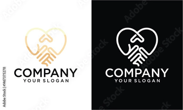 Fototapeta Creative hands with heart icon