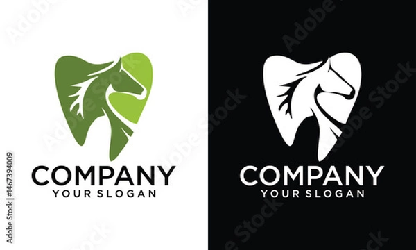 Obraz Creative dental horse logo