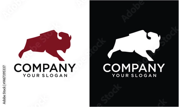 Fototapeta Creative Byson Logo design vector illustration