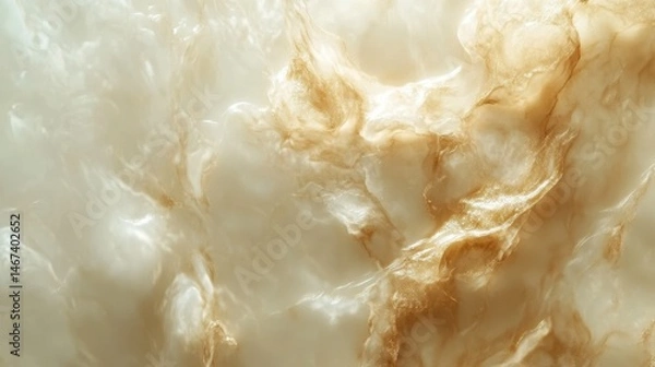 Obraz Captivating fusion of ultra realistic white marble with golden beige veins showcasing modern luxury in editorial and social design