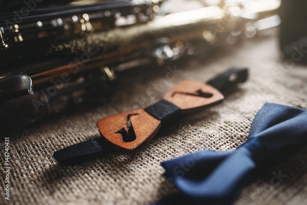 Fototapeta Saksofon, wyposażenie instrumentów dętych