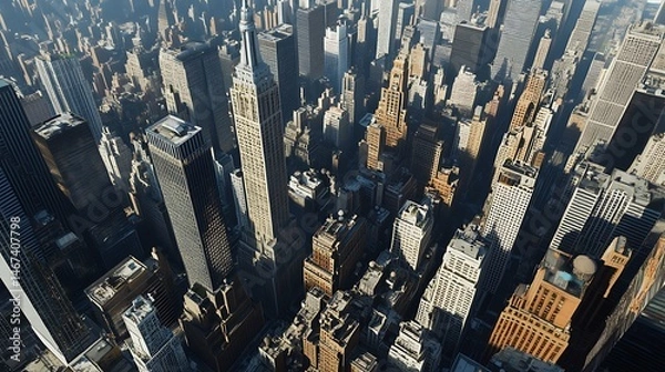 Fototapeta Urban Design With Artistic Flair Captured From Above High Resolution Picture