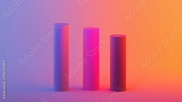 Obraz Tri-Level Minimal Data Visualization