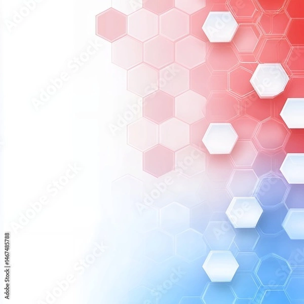 Obraz Abstract Hexagonal Pattern Gradient Background Design