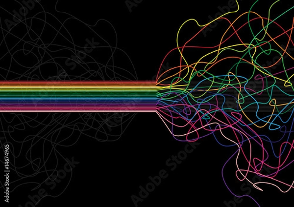 Obraz Vector colorful stripe background