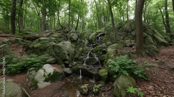 Obraz stream in the forest