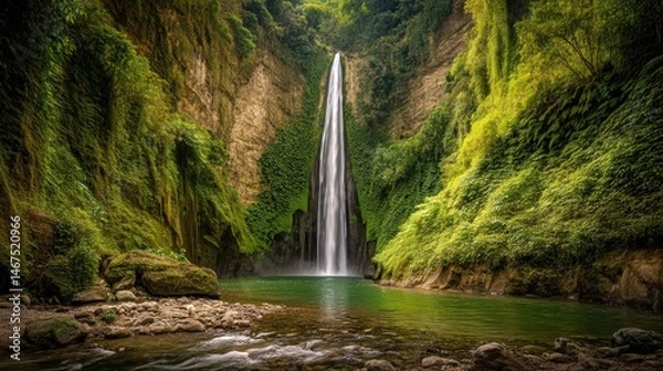 Obraz waterfall in the mountains