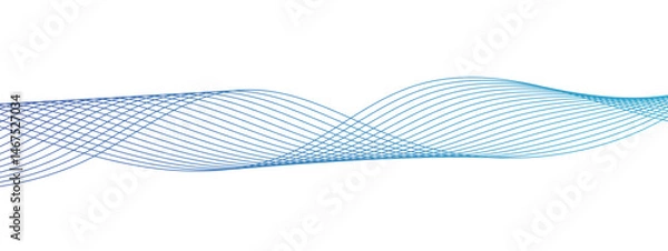Fototapeta Abstract colorful wave line transparent background modern stream wave background wave. Wave swirl, frequency sound wave, twisted curve lines with blend effect. Vector wave dynamic music lines.