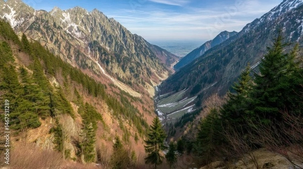 Obraz view from the top of the mountain