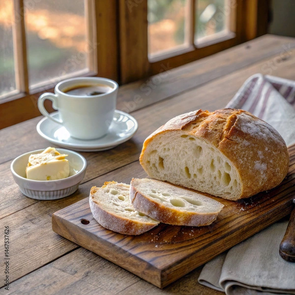 Obraz bread and coffee 