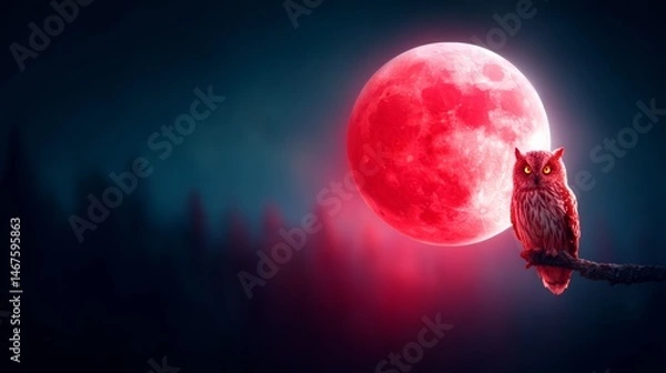 Fototapeta An owl on a tree