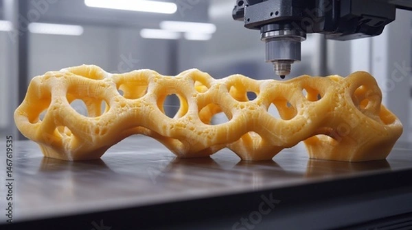 Obraz Innovative 3D Printing Process: Crafting an Intricate Architectural Design Prototype