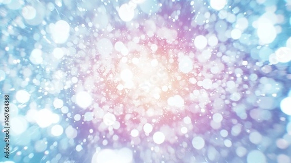 Fototapeta Radiant Bokeh Burst: An Abstract Symphony of Light and Color Harmony