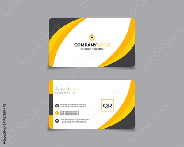 Obraz Clean and modern business card template.