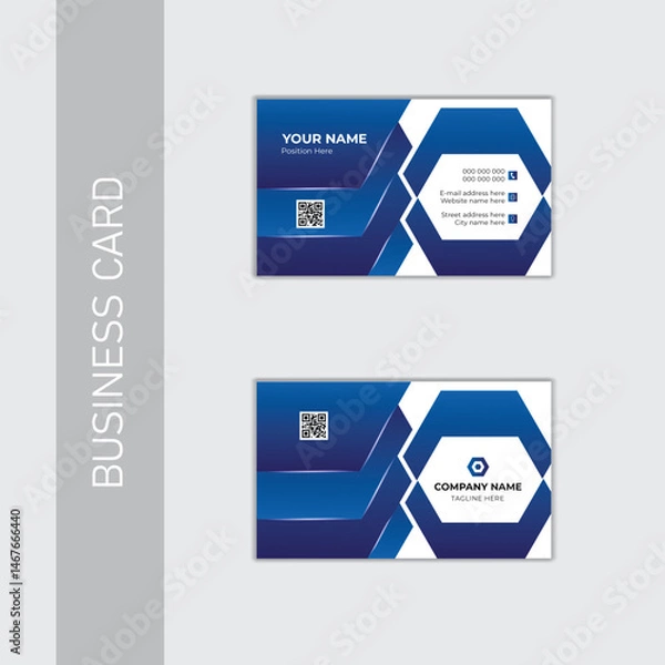 Fototapeta Abstract professional business card design .