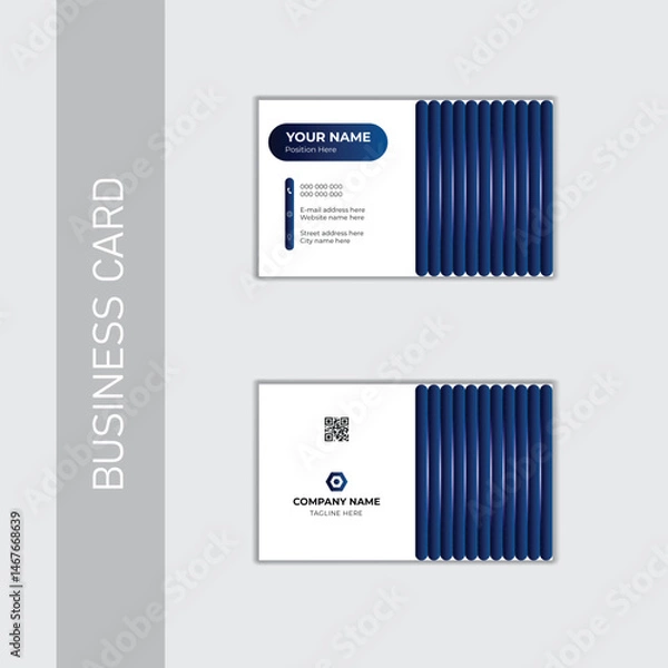 Fototapeta Elegant minimalist business card design template .