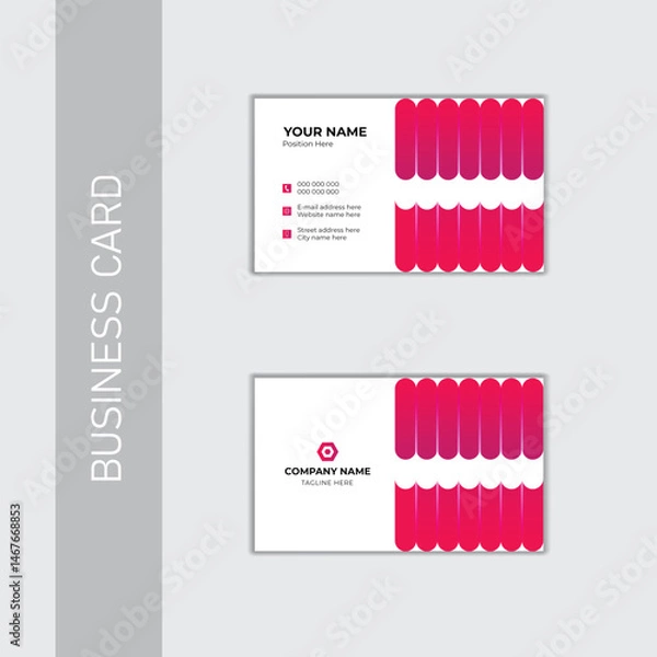 Fototapeta Modern creative business card design .