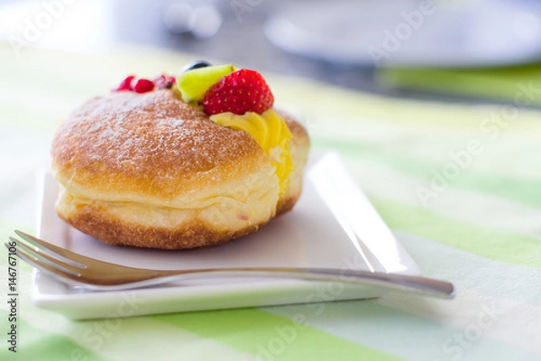 Obraz Berliner with Fruit Topping