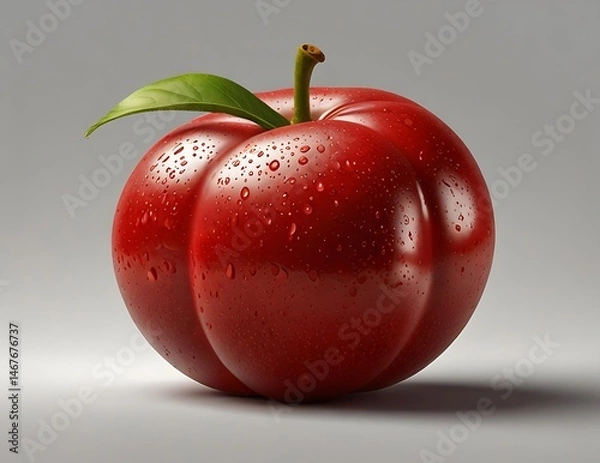 Obraz red apple isolated on white background