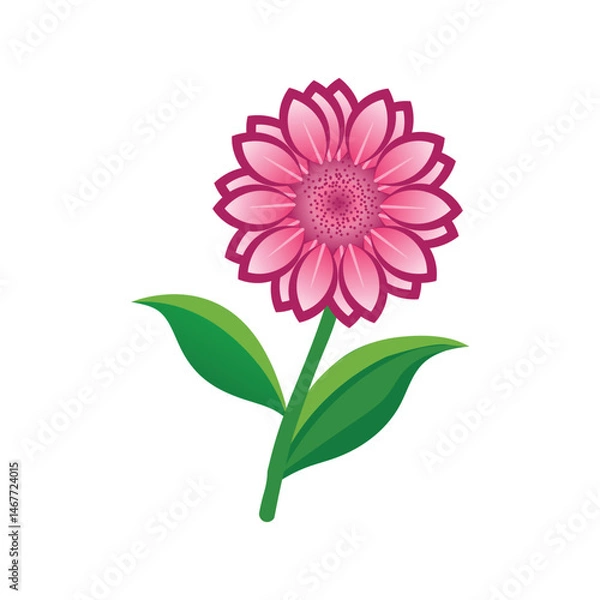 Fototapeta Pink Flower (angled)