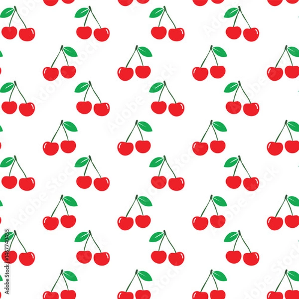 Fototapeta Cherry pattern background