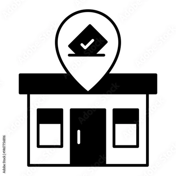 Obraz Polling Place dualtone icon