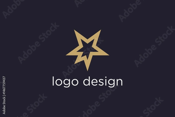 Obraz star logo icon vector design template concept