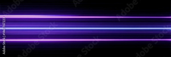 Fototapeta Dynamic Purple and Blue Light Streaks: An Abstract Design
