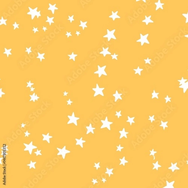 Obraz  stars golden background pattern Christmas gift wrap 