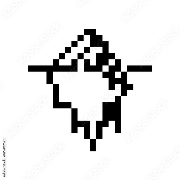 Obraz pixel iceberg