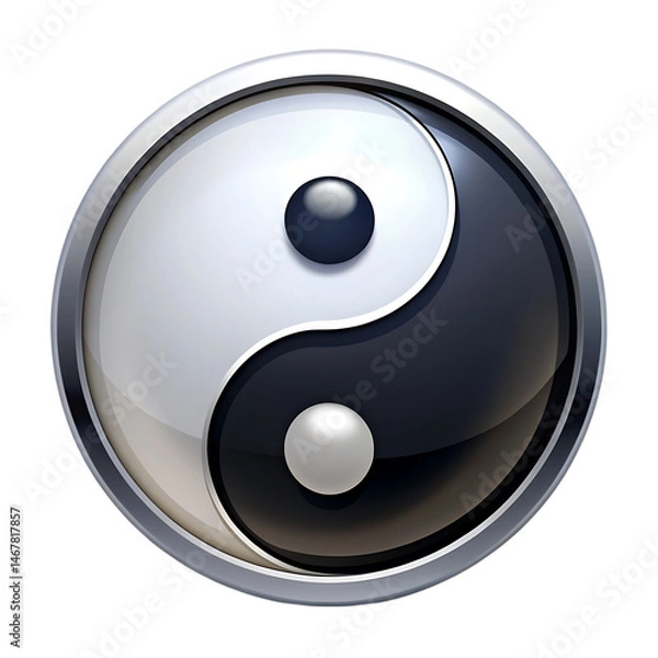 Obraz Yin Yang Symbol: High-Resolution Image