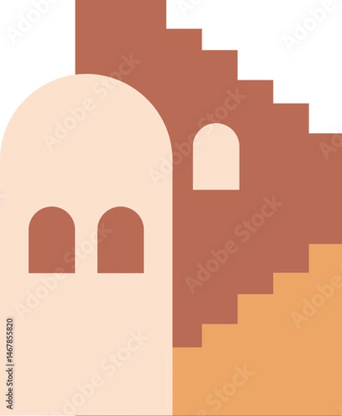 Fototapeta Boho Abstract Architecture