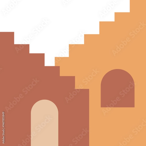 Fototapeta Boho Abstract Architecture