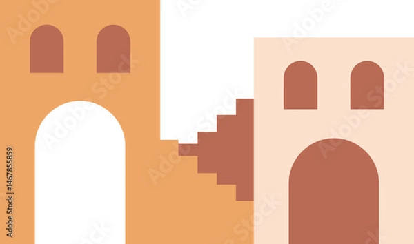 Fototapeta Boho Abstract Architecture