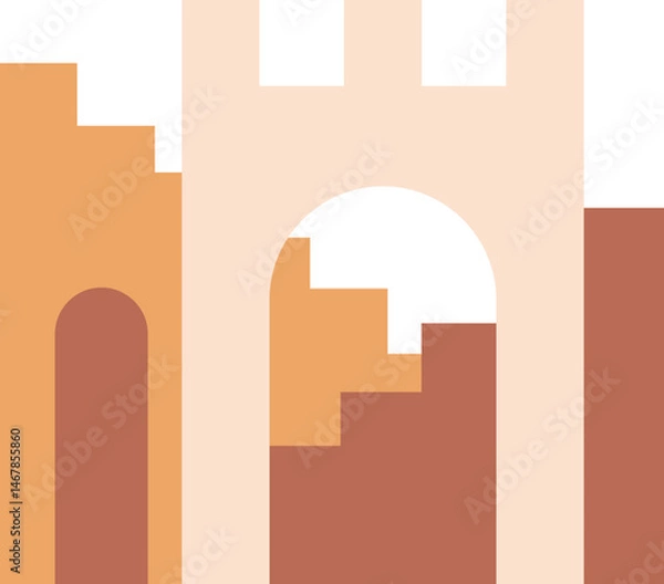 Fototapeta Boho Abstract Architecture