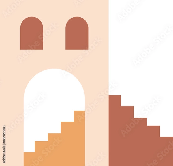 Fototapeta Boho Abstract Architecture