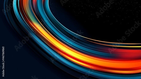 Fototapeta Abstract swirling colors (3)