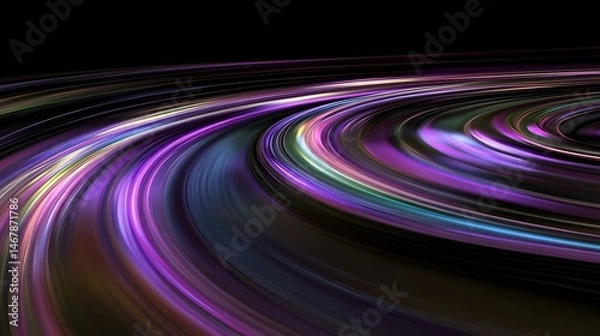 Fototapeta Abstract swirling colors on a dark background